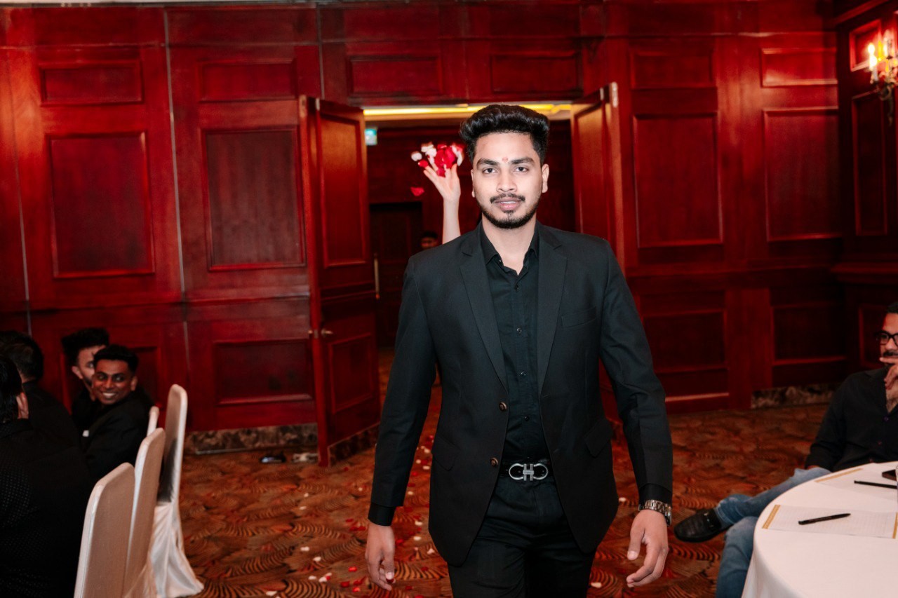 At a business event